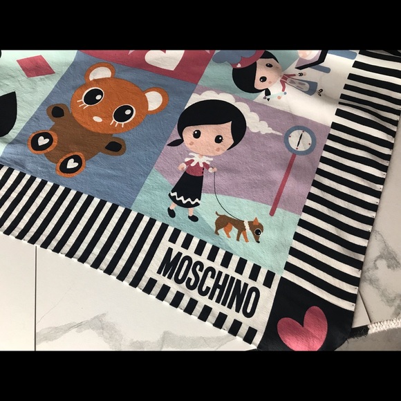 Moschino Accessories - Moschino silk neck scarf